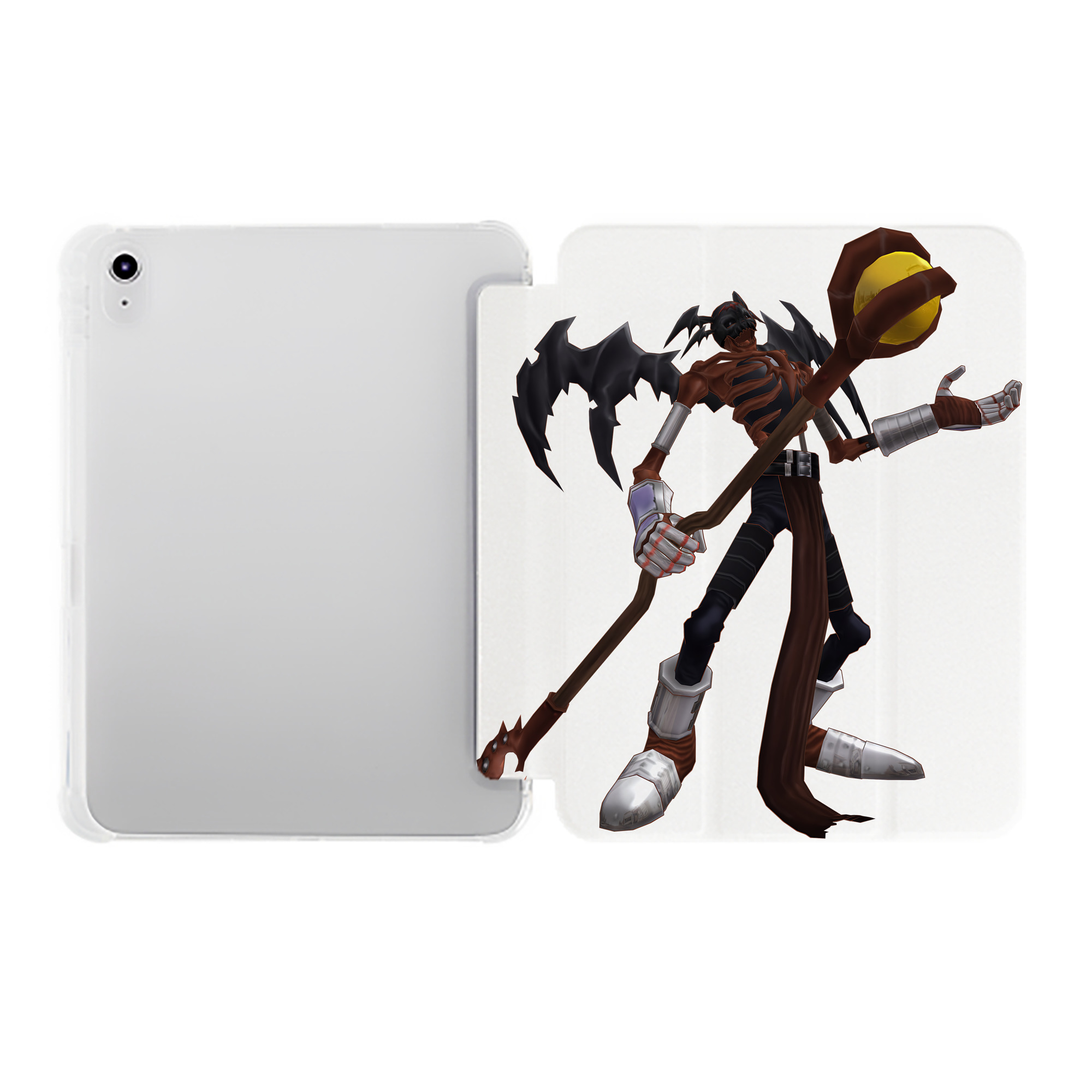 （画像用） Digimon デジタルモンスター/デジモン IPad ケース ペン収納付き 三つ折りスタンド PUレザー×シリコン 対応機種9.5/10.5/10.9インチ